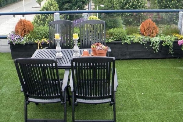 artp1 Artificial Grass Tile With rubber Base
